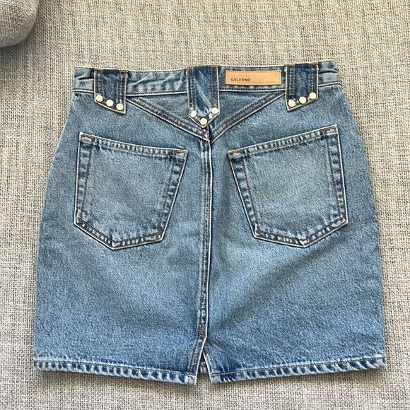GRLFRND Skirt Womens Size 27 Sora Denim Studded Belt Loop - Picture 5 of 8
